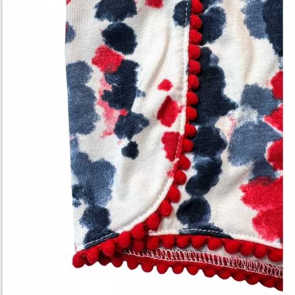 NWT Way to Celebrate Toddler Patriotic Red White & Blue Tie-Dye Shorts Size 2T - Picture 8 of 9